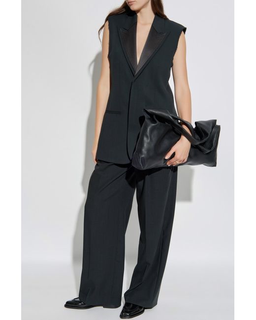 AMI Black Wool Vest