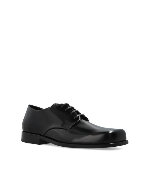 AMI Black Leather Shoes for men