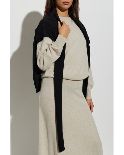 Lemaire Black Asymmetric Scarf
