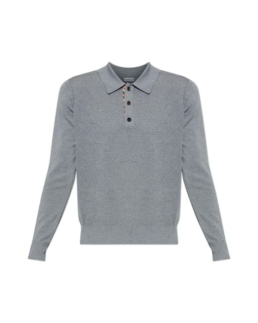 Burberry Gray Polo 'Marcus' for men