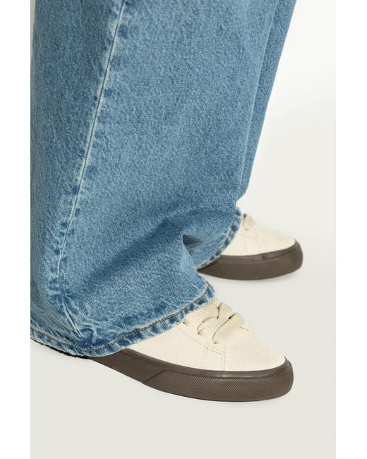 Veja White Campo Suede Sports Shoes