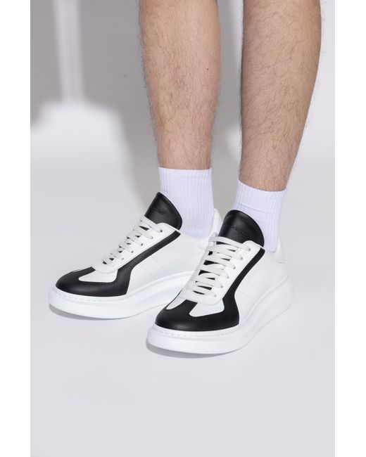 McQueen White Sports Shoes With Logo for men