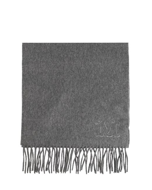 Max Mara Gray Cashmere Scarf "Wsdalia"