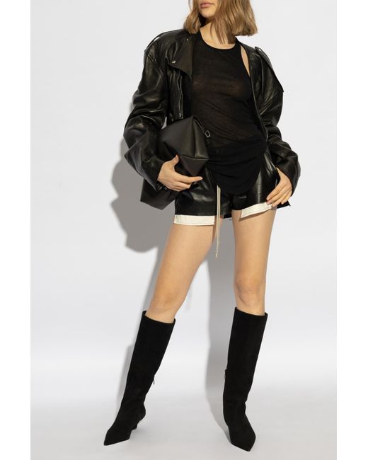 Rick Owens Black Top Bacic Rib