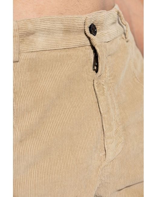 Dolce & Gabbana Natural Corduroy Trousers for men