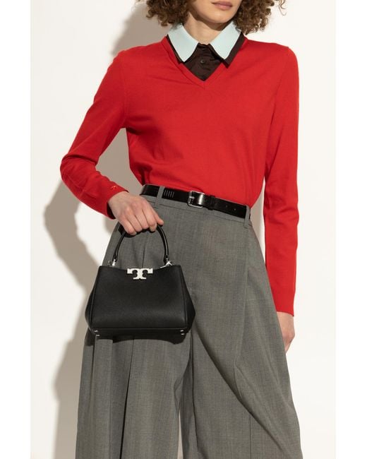 Tory Burch Black Handbag "eleanor Soft Mini",