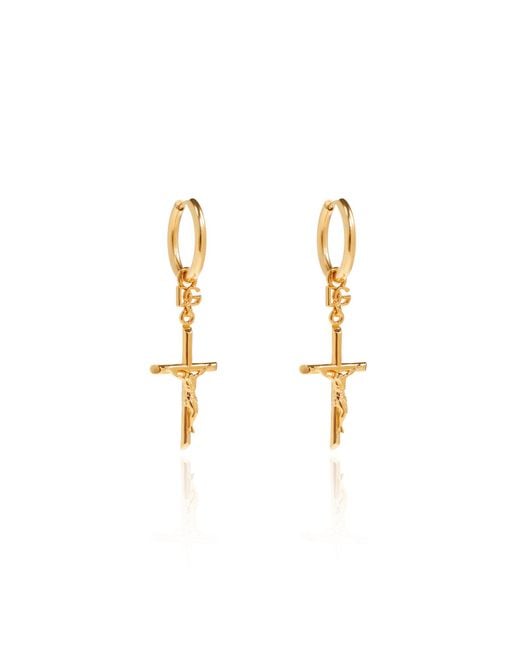 Dolce & Gabbana Metallic Brass Earrings