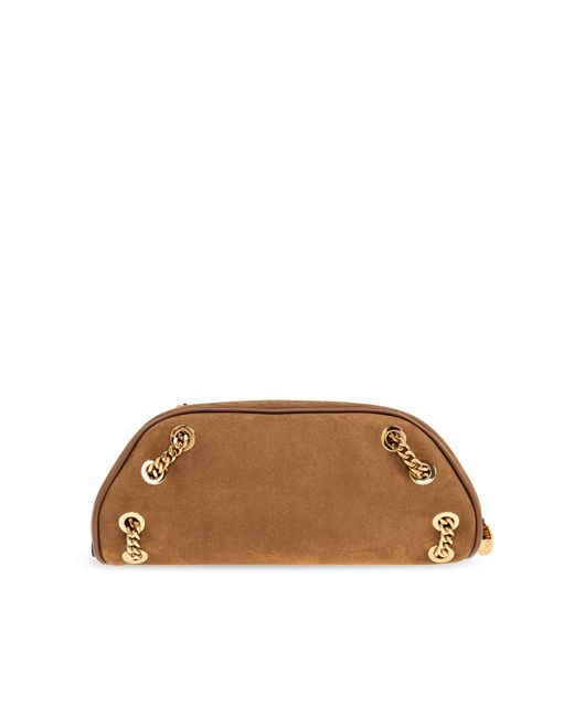 Stella McCartney Blue Shoulder Bag Bowling Small