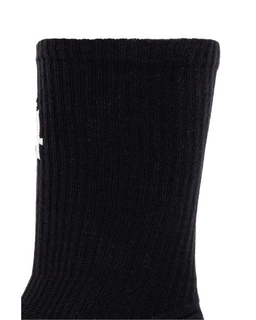44 Label Group Black Socks With Logo for men