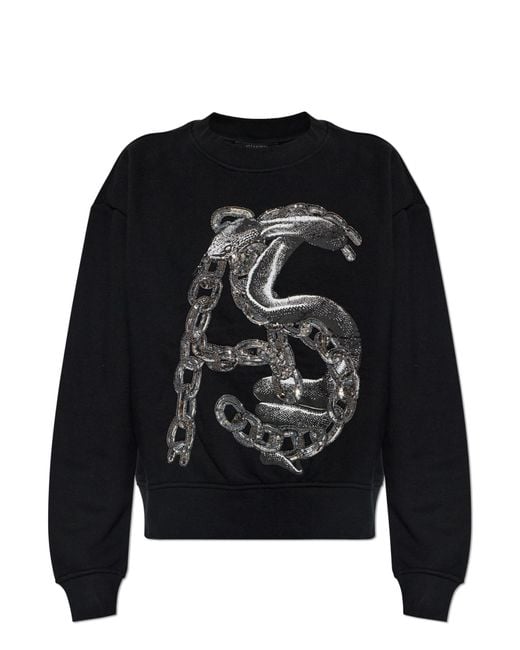 AllSaints Black "Linx Pippa" Sweatshirt