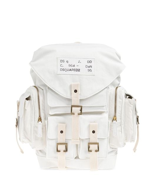 DSquared² Blue 'Cargo' Backpack for men