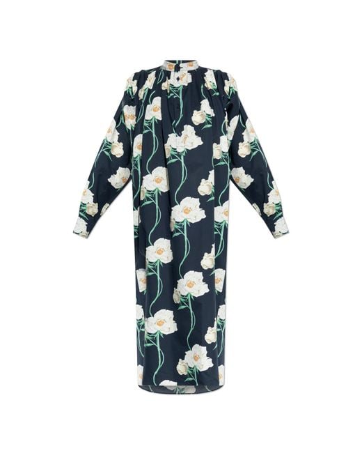 KENZO White Floral Motif Dress