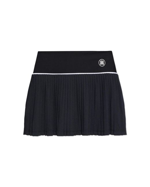 Amiri Black Logo Skort