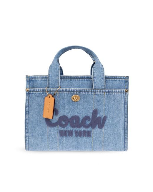 COACH Blue Shopper Bag