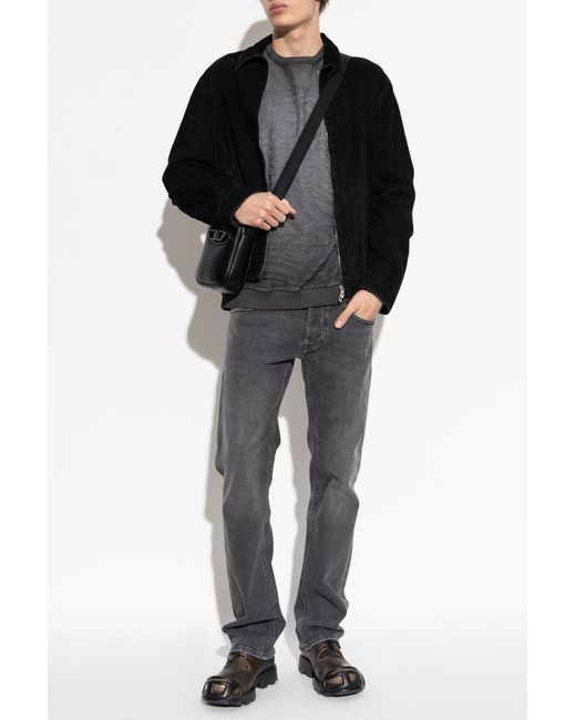 DIESEL Gray Sweatshirt -Aron-Raw for men