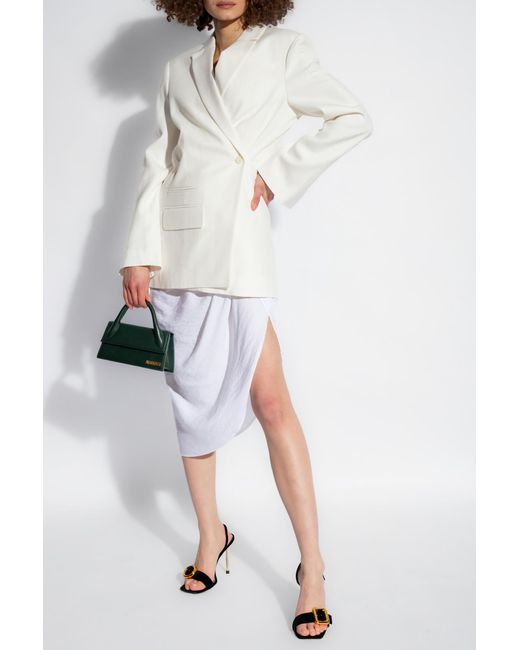 Jacquemus White 'tibau' Double-breasted Blazer,