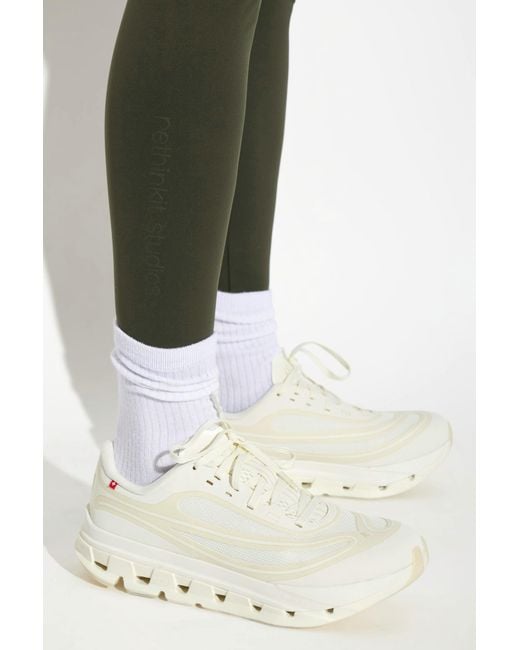 On Shoes White 'Cloudflow 5 Ad' Sports Shoes