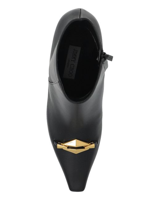 Jimmy Choo Black Heeled Ankle Boots Ryker Ab