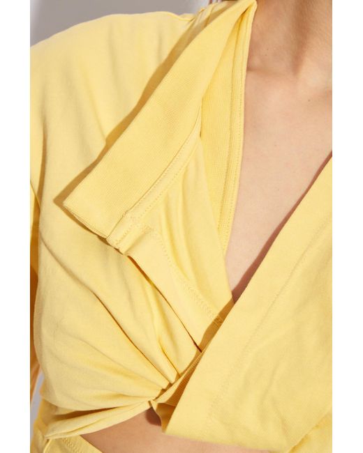 Jacquemus Yellow 'bahia' Dress,