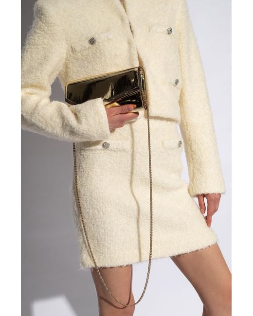 Jimmy Choo Natural 'Emmie' Bag On Chain