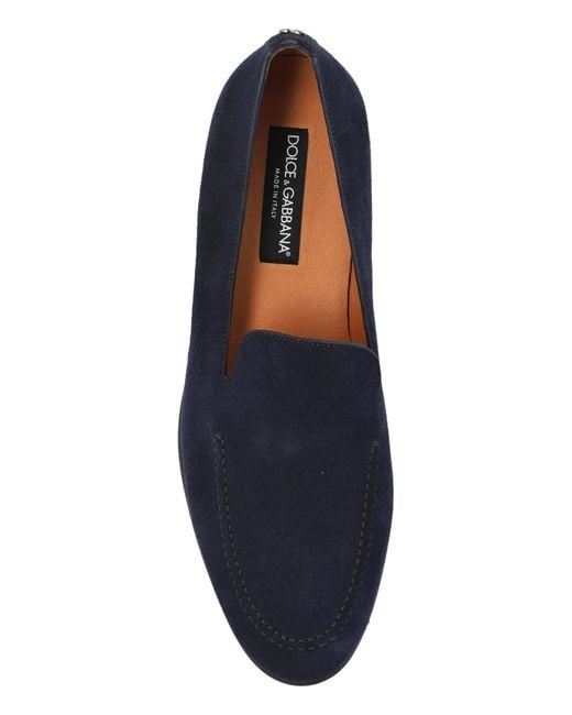 Dolce & Gabbana Blue Suede Shoes 'Split' for men