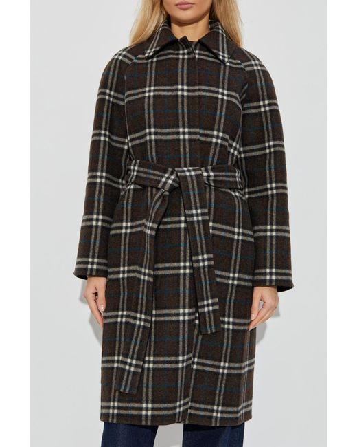 Burberry Blue Double-Sided Coat "Tunbridge"