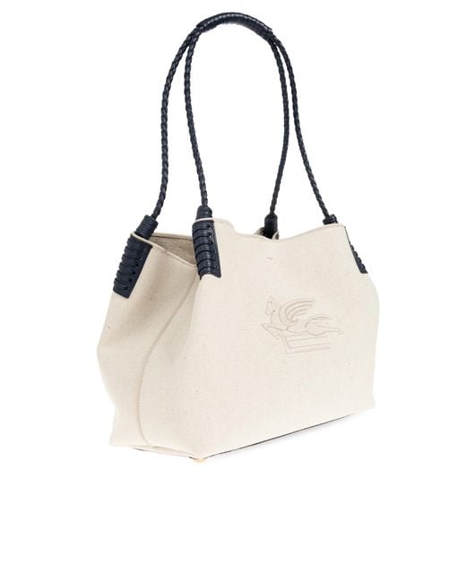Etro Blue "Libra Medium" Shopper Bag
