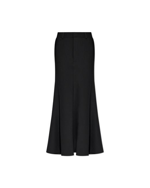 Balenciaga Black Wool Skirt