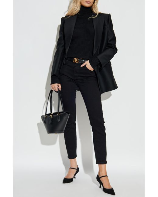 Dolce & Gabbana Black Wool Sweater