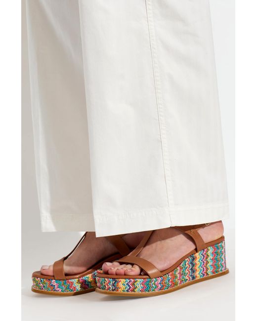 Jimmy Choo Brown 'Theia Wedge 60' Wedge Sandals