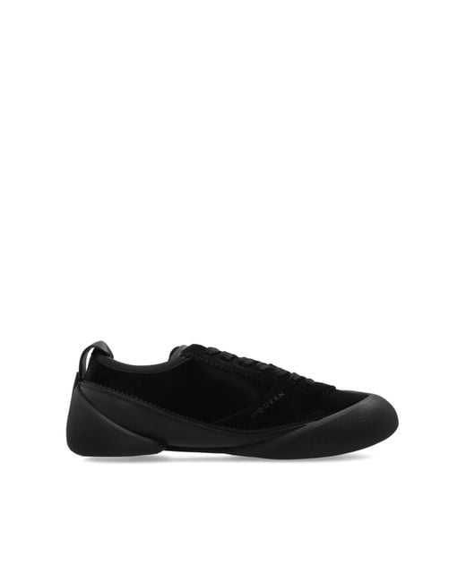 McQueen Black Sports Shoes With Logo