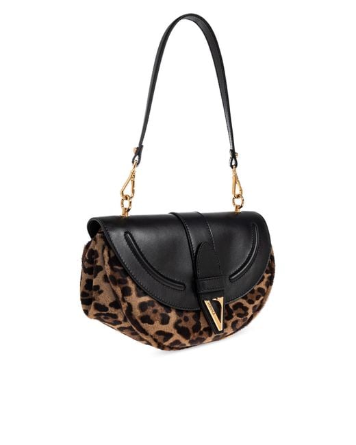 Versace Black Shoulder Bag 'Virtus'