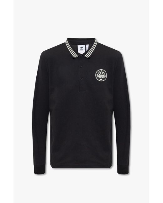Adidas Originals Black 'chetcuti' Polo Shirt, for men
