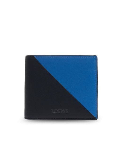 Loewe Blue Leather Wallet for men