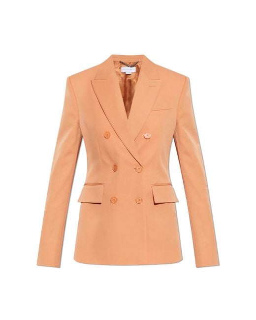 Stella McCartney Orange Blazer With Double Vent
