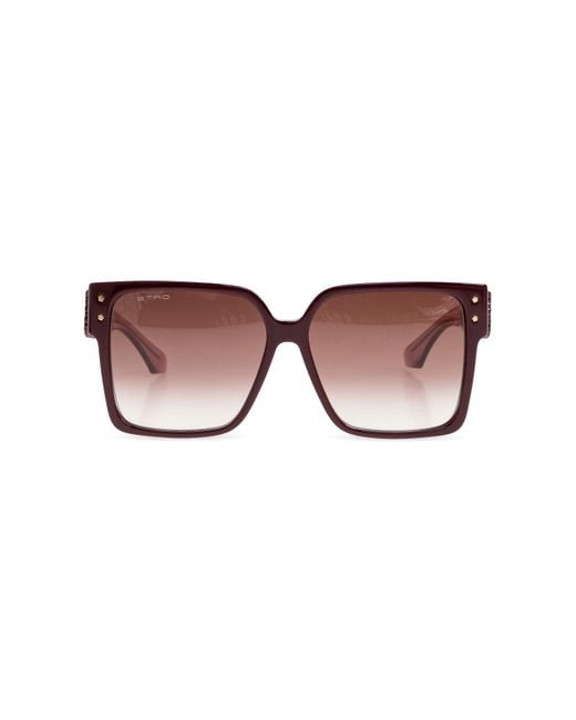 Etro Brown "Blossom" Sunglasses