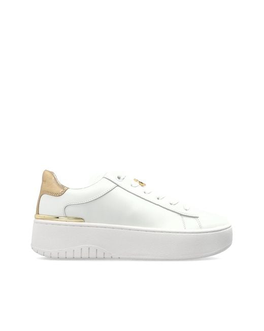 MICHAEL Michael Kors White Sport Shoes On The 'Dottie' Platform