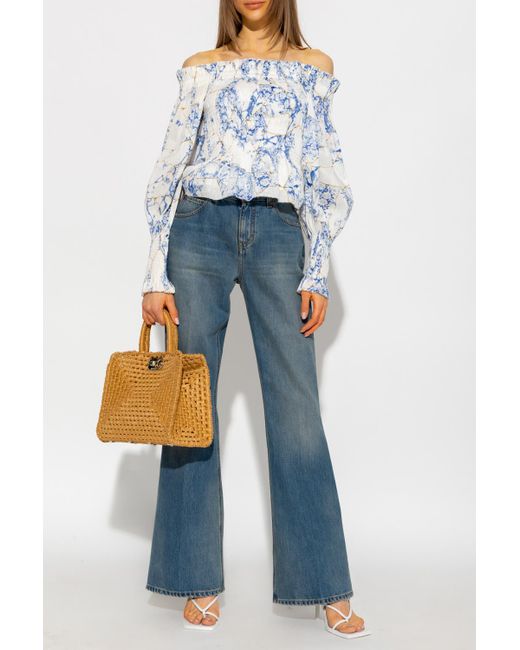 Victoria Beckham Denim Jeans With Logo 