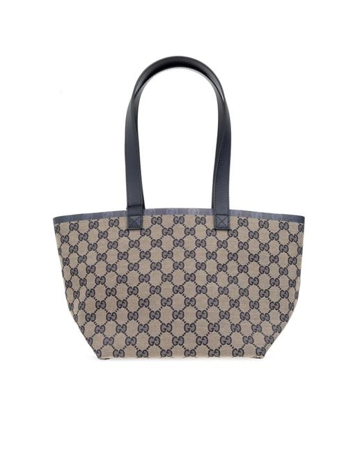 Gucci White 'original GG Small' Shopper Bag,