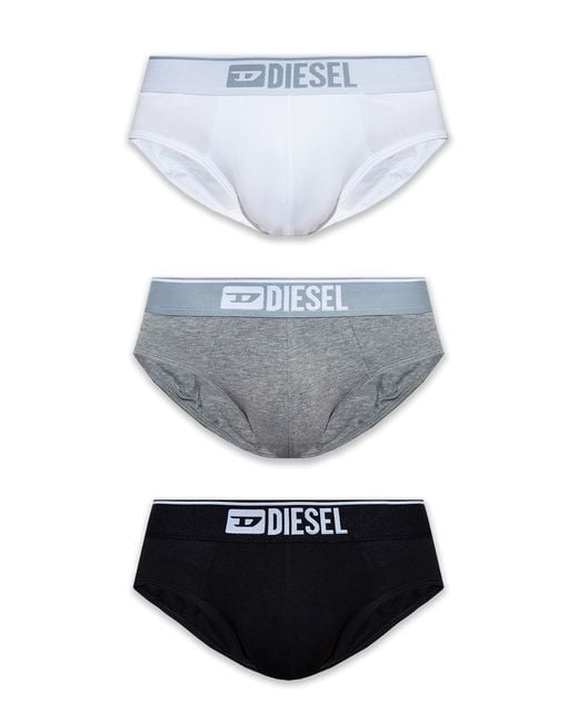 DIESEL Multicolor 'Umbr-Andre' Briefs Three-Pack for men