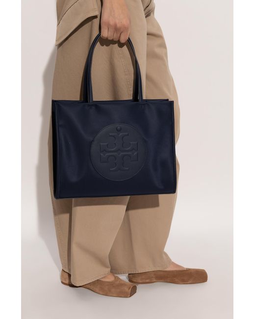 Tory Burch Blue 'Ella Small' Shopper Bag