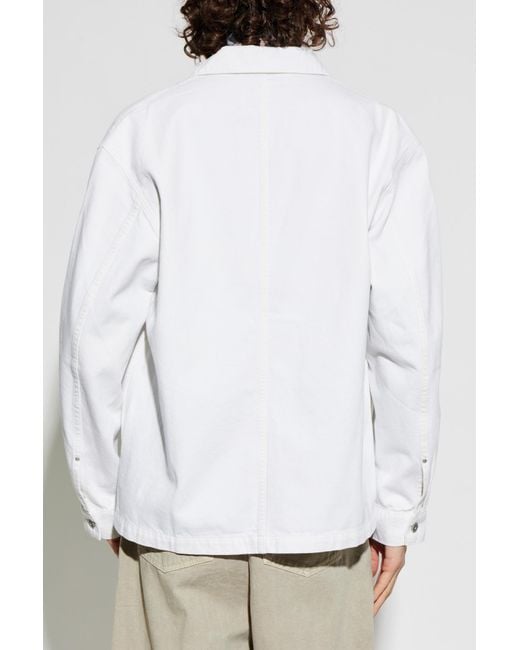 Lemaire White Denim Jacket for men