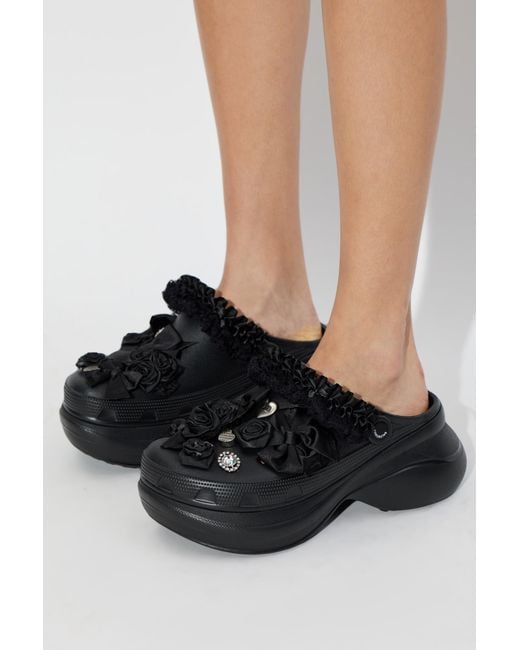 Balenciaga Black "Crocs" Flip-Flops