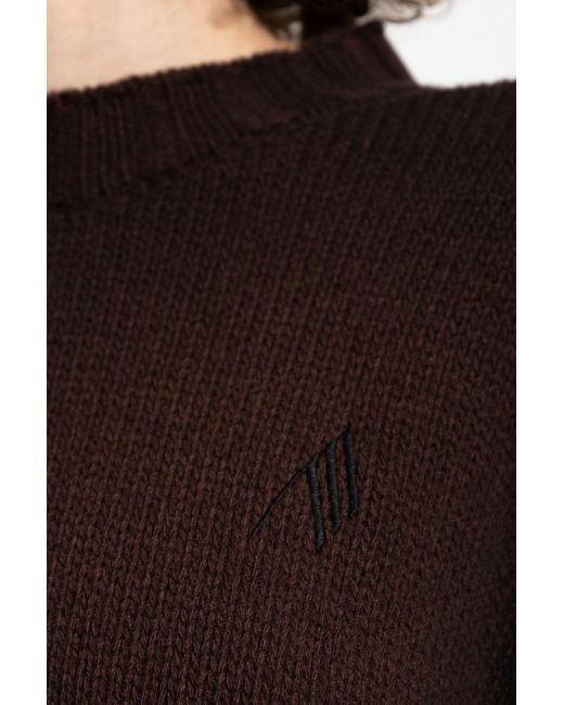 The Attico Black Wool Sweater