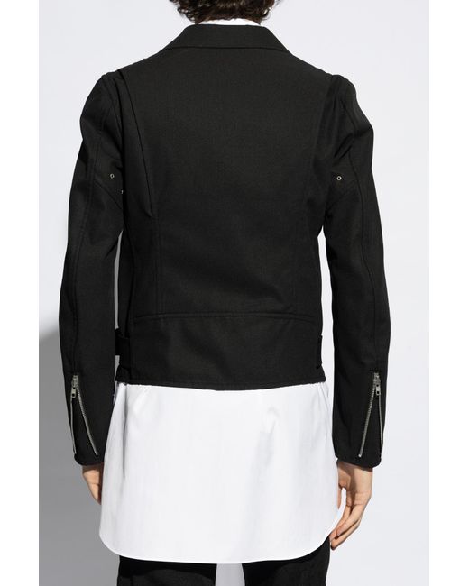 Comme des Garçons Black Comme Des Garçons Jacket With Blazer Motif for men