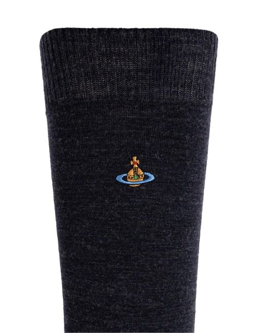 Vivienne Westwood Black Wool Socks