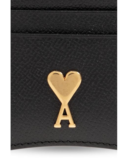 AMI Black Card Holder With Logo,