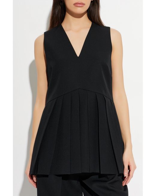 Jil Sander Black Wool Top