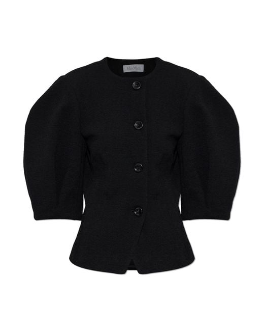 Max Mara Black Wool Blazer 'Zero'
