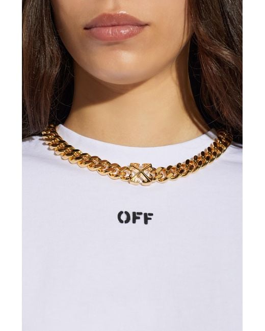 Off-White c/o Virgil Abloh Metallic Short Necklace